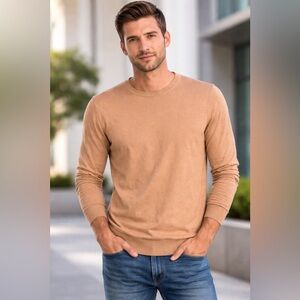 J. Crew Light Brown Crew Neck Sweater